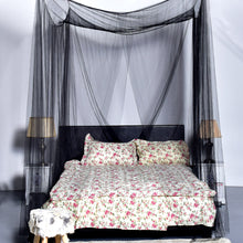 Load image into Gallery viewer, 4 Corner Post Bed Canopy Mosquito Net Full Queen King Size Netting Bedding Black
